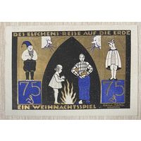 Нотгельд Лангельн-ин-Гольштейн 75 пфеннигов 1921 год. Веймарская республика.