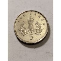 Великобритания 5 пенсов 1994