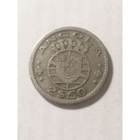Ангола. Португальская колония 2,5 эскудо 1953