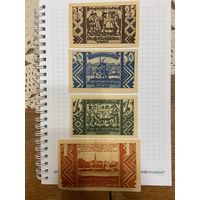 Нотгельд 25-50-75-100 пфеннигов Германия ГросВирбау-0301