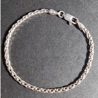 Браслет на тонкую руку серебро 925 #45, С РУБЛЯ! МНОГО ЛОТОВ С РУБЛЯ! БЕЗ МЦ