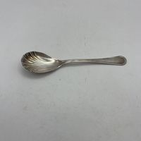 Ложка кофейная с серебрением Ракушка. Италия. 3722