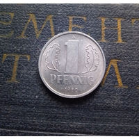 1 пфенниг 1980 (A) Германия ГДР #18 AU