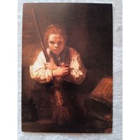 Дети. Рембрандт. Девочка с метлой. Издание Англии
