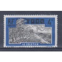 [927] Французские колонии. Того 1924. Плантация кокосовых пальм.4с. МNН