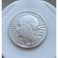 5 злотых 1933 г.  Польша. (2)  Ядвига.  Серебро.