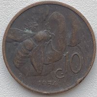 Италия 10 чентезимо 1934 г.