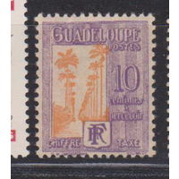 Французская колония флора пальмы Гваделупа 1928 год ЧИСТАЯ