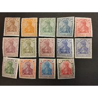 Германия. Веймарская республика 1920г. Mi140-153. Полная серия. Смотрите другие мои лоты Германии.