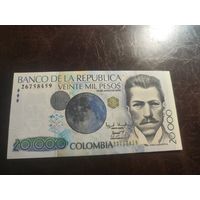 Колумбия 20000 песо образца 2003 года UNC p454g