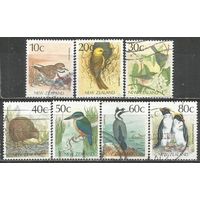 Новая Зеландия. Птицы. 1988г. Mi#1048-1054.