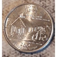 25 центов (квотер) 2004D США Айова Состояние