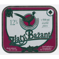 Этикетка пива Zlaty Bazant Словакия П725