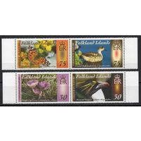 Фолклендские острова 2013. Фауна. Птицы, бабочка. Флора 4марки 1226