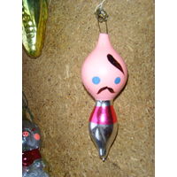 Елочная игрушка СССР . Украинец . Чуб . Редкая