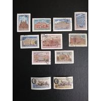 Марки СССР. Архитектура и живопись. 1950 и 1956 г. г.