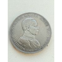Монета 5 марок 1914 года.