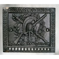 Чугунный барельеф "В память войны 1812г" .