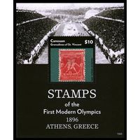 2015 Сент-Винсент Гренадины Кануан 453/B70 Олимпийские игры 1896 года в Атланте 9,00 евро