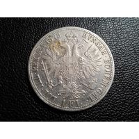 Австрия 1 флорин 1873 Ag900