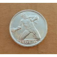Швейцария, 5 франков 1944 г., серебро 0.835, 500 лет битве при Санкт-Якобе на Бирсе