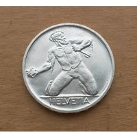 Швейцария, 5 франков 1944 г., серебро 0.835, 500 лет битве при Санкт-Якобе на Бирсе