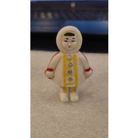Игрушка Эскимоска Якутка СССР Колкий пластик Серия Национальности 1950-60е Редкая