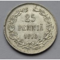 Финляндия, 25 пенни 1916 г.