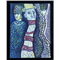 Акулов В.И. "Благими намерениями..." Холст, акрил. Размер 80х60