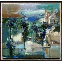 Шепелевич В.А;77/73см;1994г;х/м"Навальніца ў горадзе"