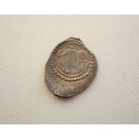 Монета великого князя Василия II, 1446-1462 гг."Всадник с соколом вправо/Подражание арабской надписи" с 1 руб..
