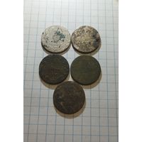 Лот 10 грошей 1840г. 5 шт