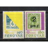 Дания Фарерские (Овечьи) острова 1979 Европа Локальные марки Полная #43-4***