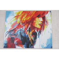 Картины Подарки Лондон Единороги Радужный Лев Прекрасная Незнакомка Девушка Золотая Осень Холст Подрамник Акрил Ручная работа Handmade Коробка Подарок Сувенир Презент