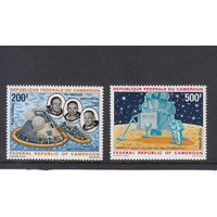 Космос. Аполлон 11. Камерун. 1969. 2 марки. Michel N 600-601 (18.0 е)