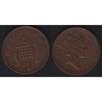 Великобритания _km935a 1 пенни 1996 год (обращ) (nf01 ТОРГ