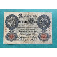20 марок 1908 год С-5019467 / номер семь знаков