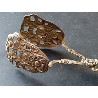 Щипцы лопатки кулинарные для бисквита торта серебро пр. 800 / пр. 84, пр. 875, пр. 925