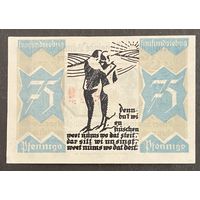 Нотгельд 75 пфеннигов 1921 год. Шлезвиг-Гольштейн. Веймарская республика