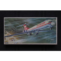 Сборная модель самолета ИЛ-62 Veb Plasticart ГДР