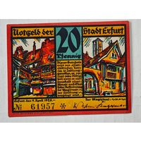 1920 год 20 пфеннигов  Германия