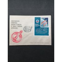 Польша 1980 КПД с блоком Mi.82 и маркой "Международное научно-техническое сотрудничество в рамках Программы "ИНТЕРКОСМОС"" (спецгашение) Mi.2680 каталог 1.50 евро