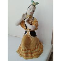 Казахский танец. Танцующая казашка. Вербилки. 1950-е г.