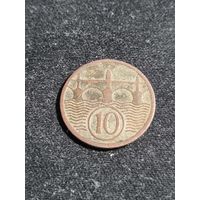 Чехословакия 10 геллеров 1925
