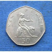 Великобритания 50 пенсов 1976