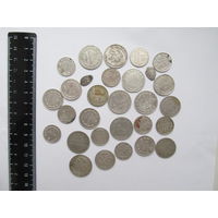 Все лоты с рубля.Монеты серебро.Российская империя,Советы,чешуйки.