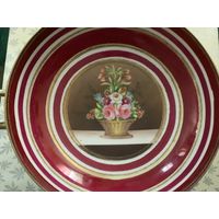 Чаша Ваза Цветы Живопись Норитаке Noritake Япония Антиквариат рубеж 19-20 века