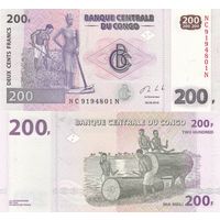Конго 200 франков образца 2013 года UNC p99b