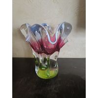 Ваза Hyalith цветное стекло Германия Loetz Witwe