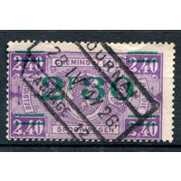 Бельгия - 1924г. - железнодорожные марки, гербы, геральдика - 1 марка - полная серия, гашёная [Mi 156]. #2-Be-36-B-1